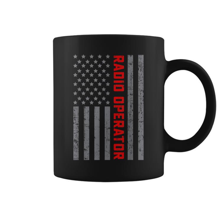 Radio Operator Vintage Us Flag For Dad Coffee Mug