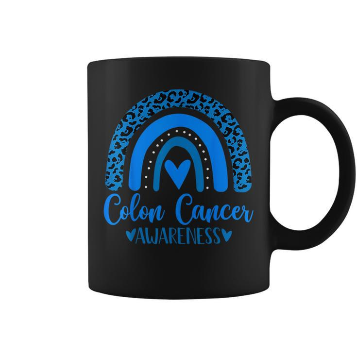 Rainbow March We Wear Blue Colorectal Cancer Awareness Colon Coffee Mug