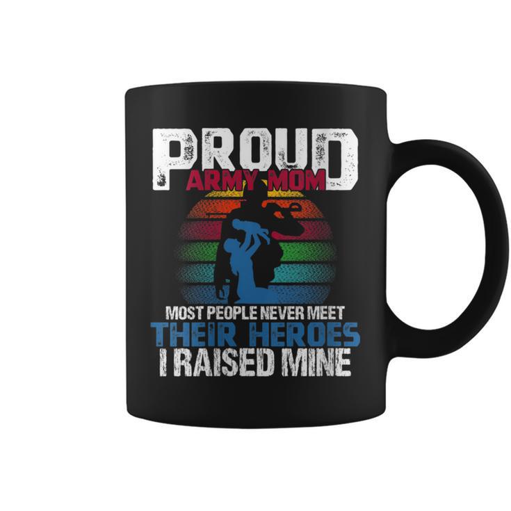 I Raised My Hero Army For Military Veteran Mom Idea Coffee Mug