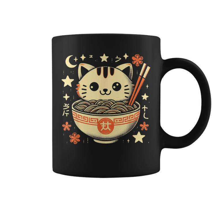 Ramen Cat Kawaii Neko Japanese Noodles Aesthetic Otaku Lover Coffee Mug