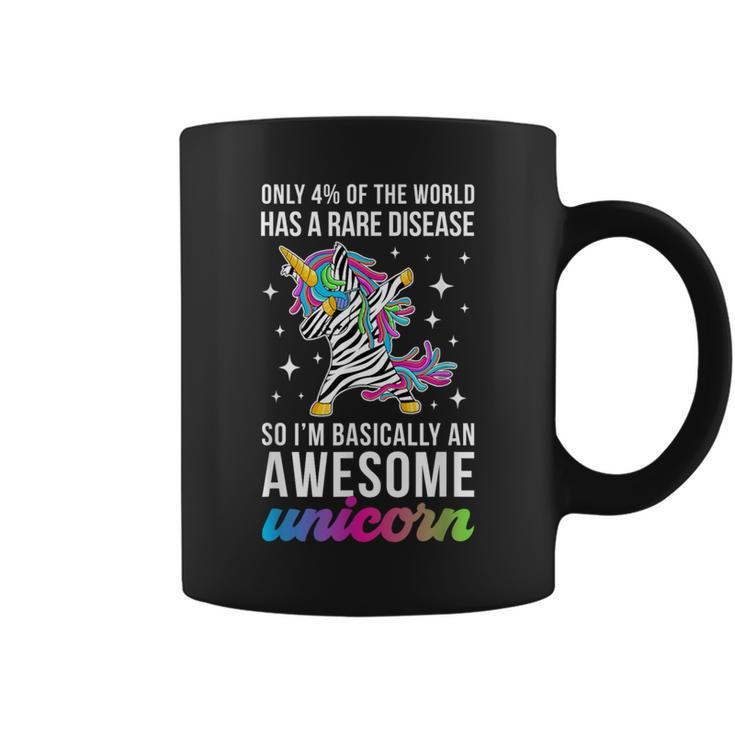 Rare Disease Warrior Unicorn Rare Disease Awareness Coffee Mug