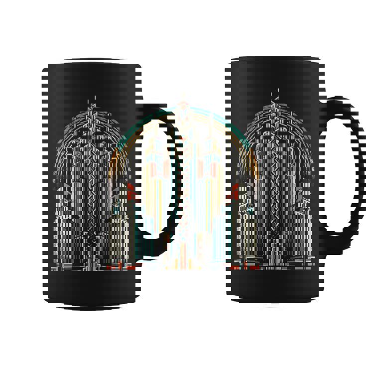 Rascacielos Vintage Camiseta Taza de café
