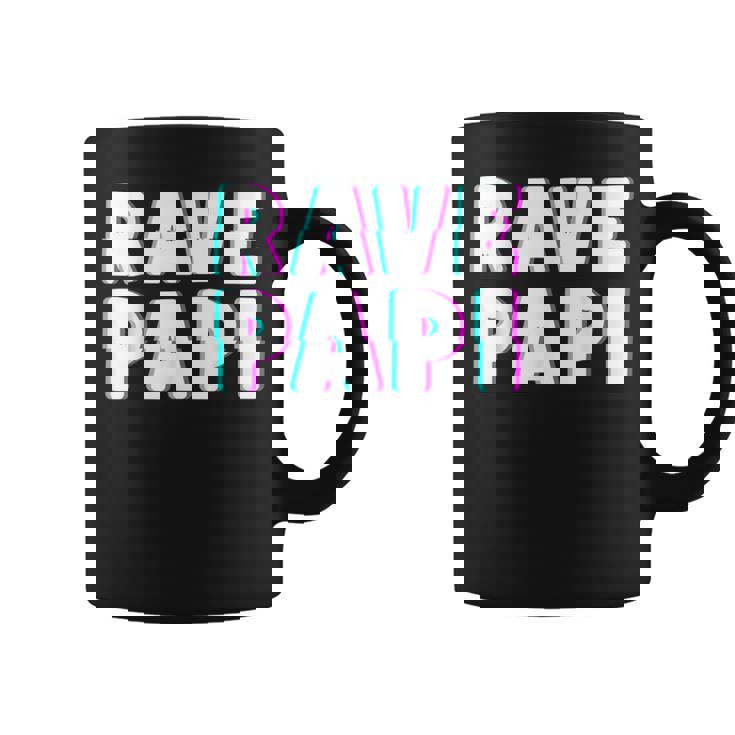 Rave Papi Edm Music Festival Optical Illusion Father's Day Coffee Mug