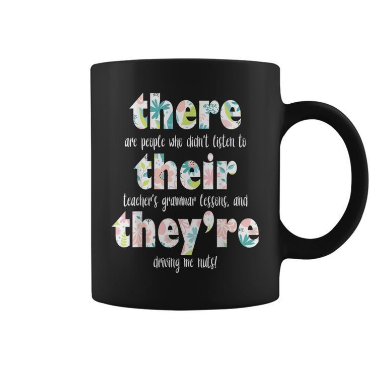 There Their They're English Grammar Teacher Pun Coffee Mug