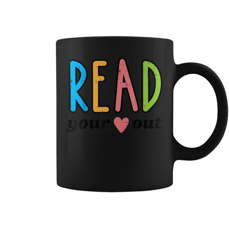 Read Your Heart Read Reading Librarian Book Across America Coffee Mug