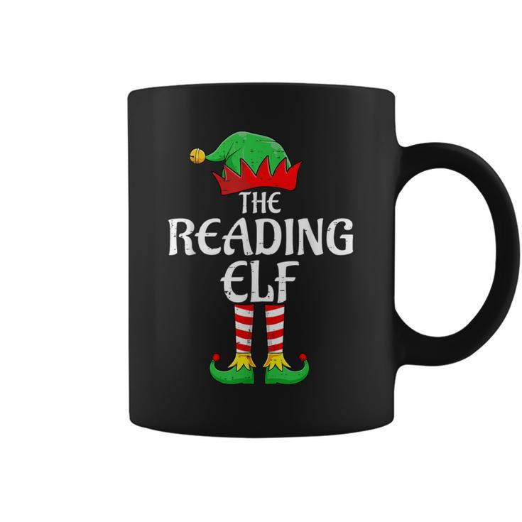 The Reading Elf Xmas Matching Christmas Family Pajama Coffee Mug