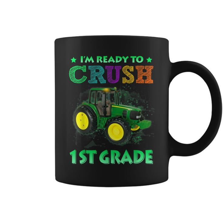 Ready To Crush 1St Grade Tractor Back To School Coffee Mug