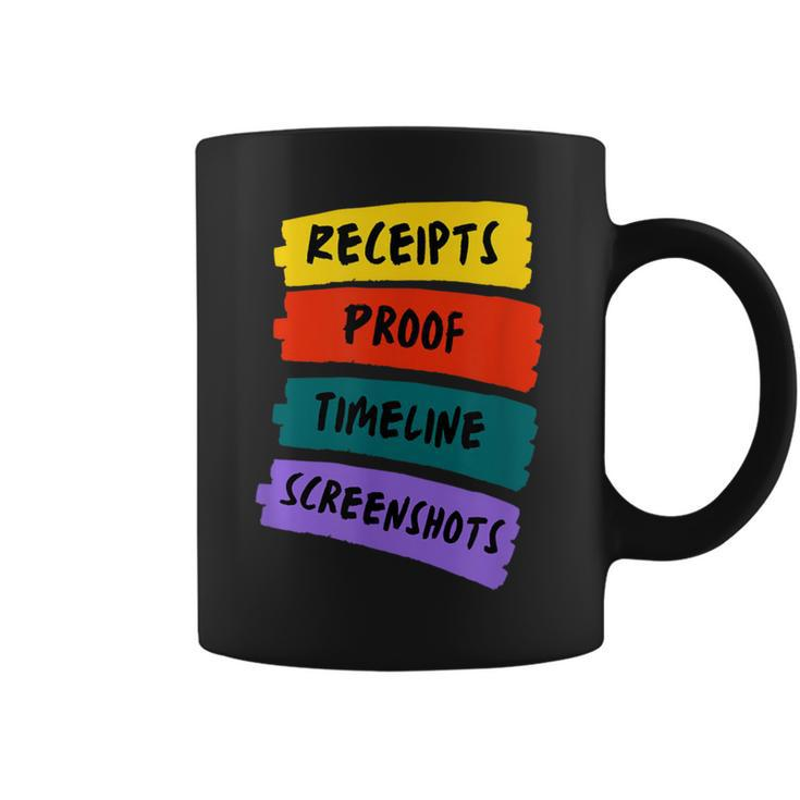 Receipts Proof Timeline Screenshots Coffee Mug