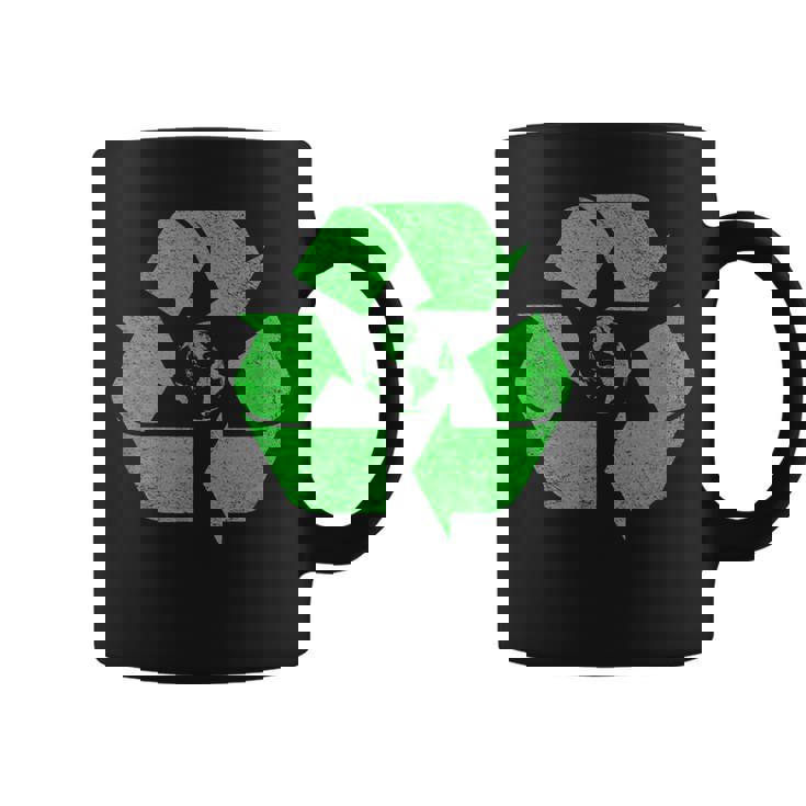 Reciclar Símbolo Logo Tierra Green Deal Cambio Climático Taza de café