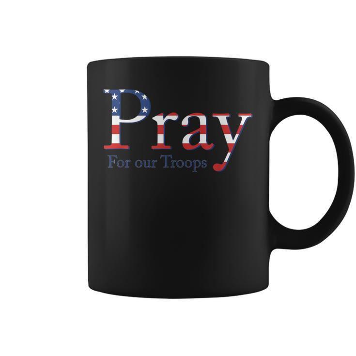 Red Friday Military Patriotic Pray For Our Troops Deployed Coffee Mug