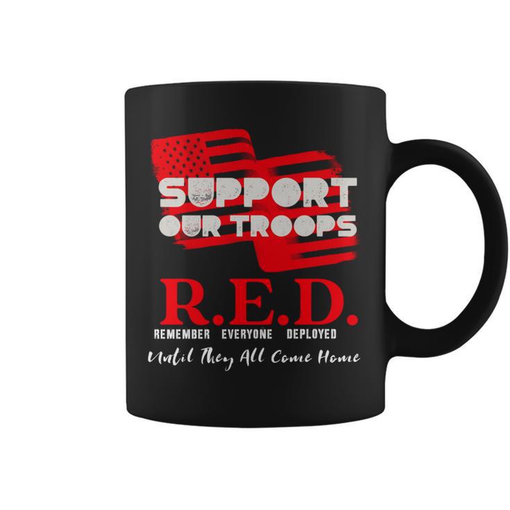 Red Friday Military On Friday We Wear Red Support Our Troops Coffee Mug