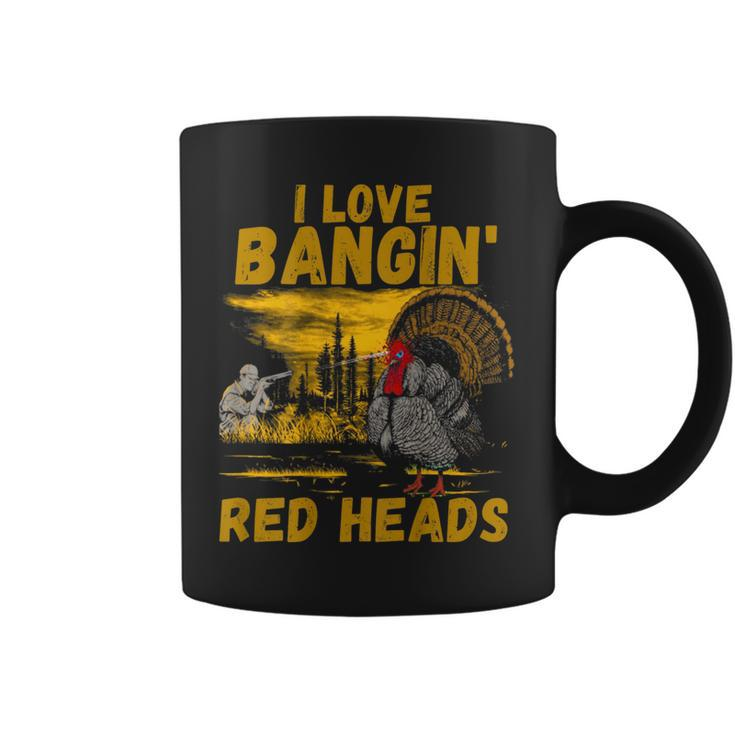 Red Heads Adult Humor Turkey Hunting Coffee Mug