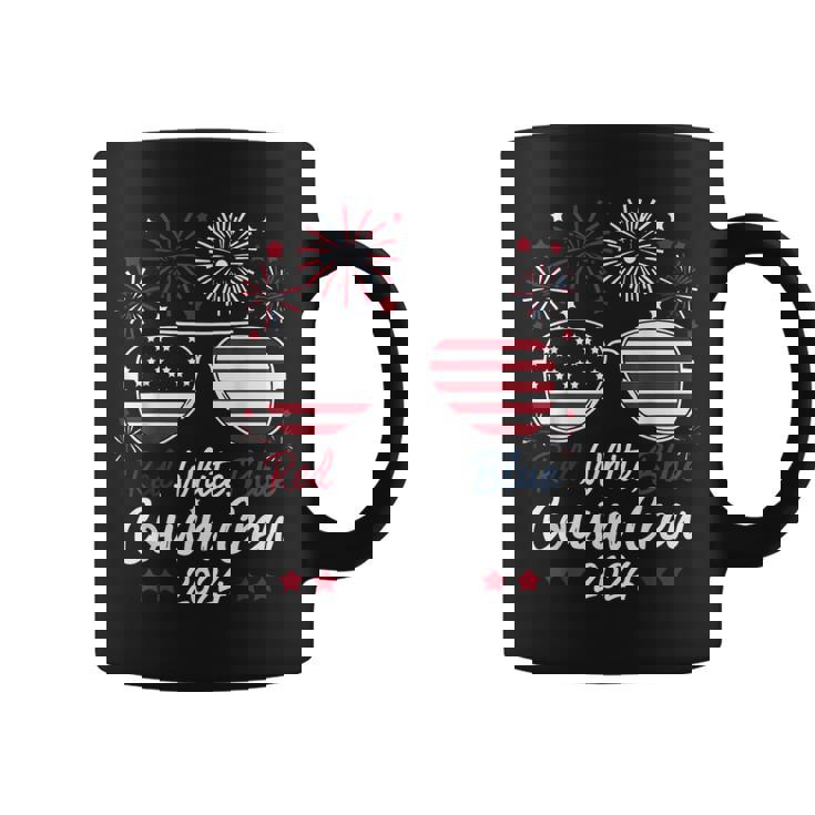 Red White And Blue Cousin Crew 2024 4Th Of July Coffee Mug