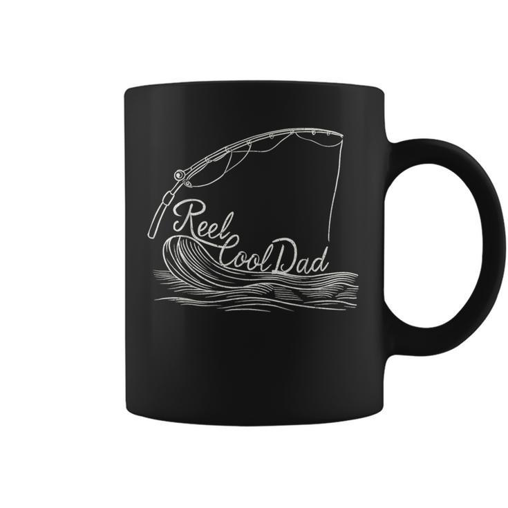 Reel Cool Dads Best Father Fishing Enthusiast Fathers Day Coffee Mug