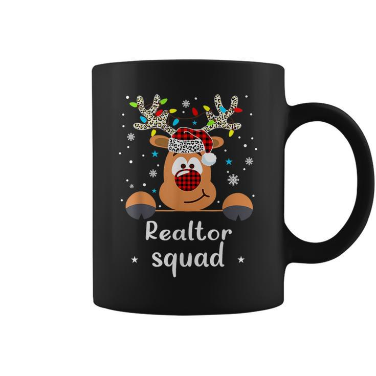 Reindeer Realtor Squad Christmas School Matching Coffee Mug
