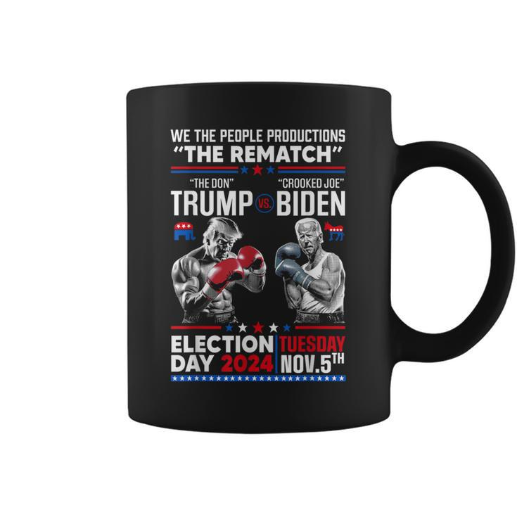 The Rematch The Don And Crooked Joe Biden Pro Trump 2024 Coffee Mug