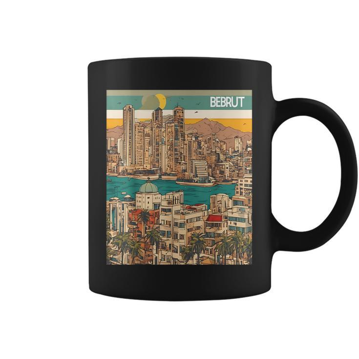 Resilient Beirut Cultural Sights Sticker Coffee Mug