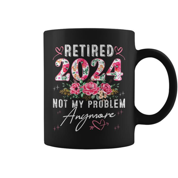 Retired 2024 Retirement For 2024 Floral Coffee Mug