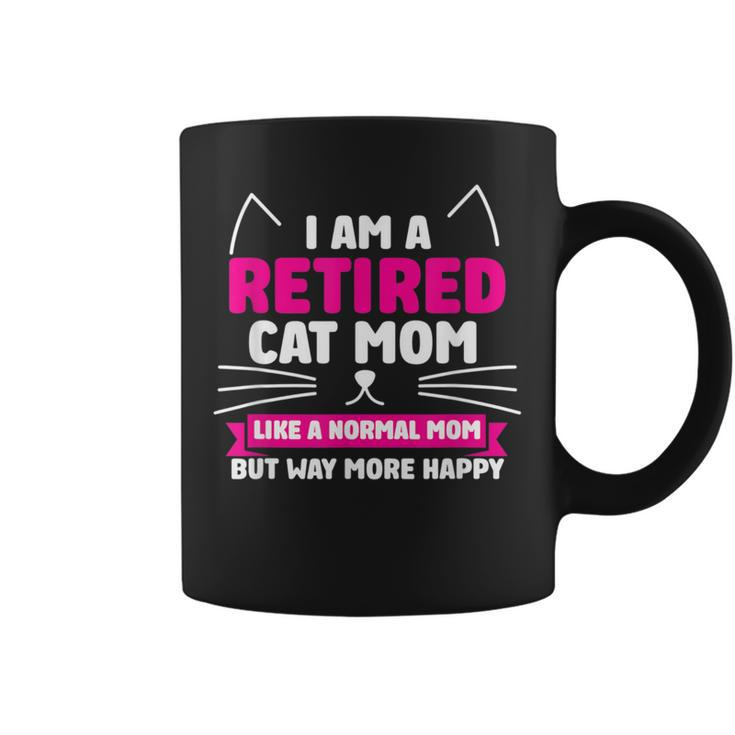 Retired Cat Lover Mom Retirement Life Graphic Coffee Mug