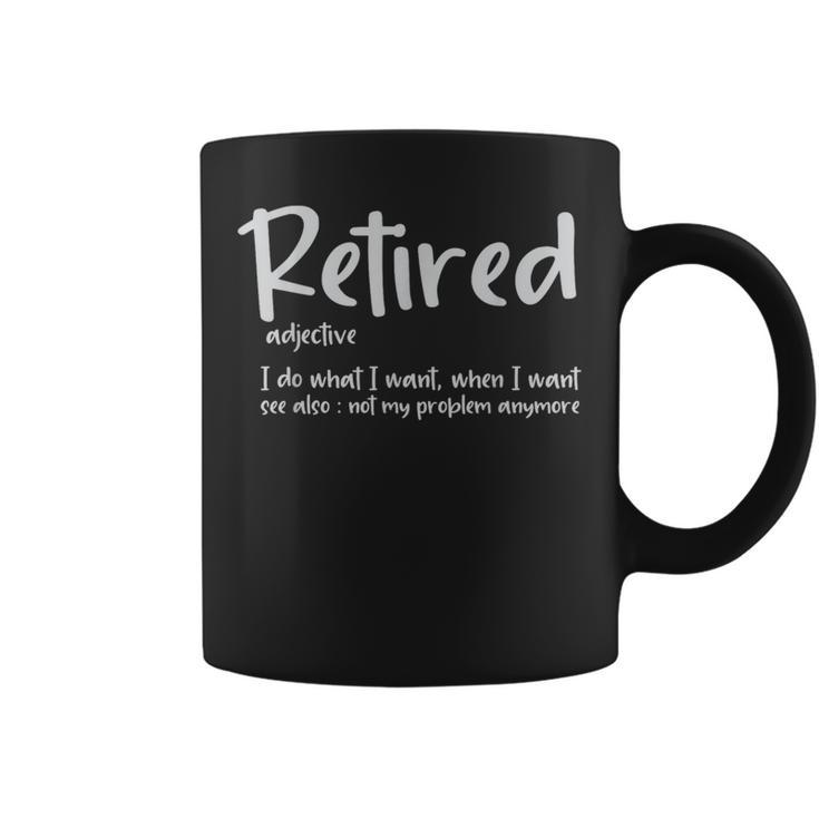 Retired Definition Retirement Grandpa Fathers Day Coffee Mug