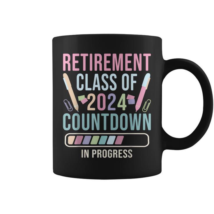 Retirement Primary Elementary Teacher 2024 Retiring Progress Coffee Mug