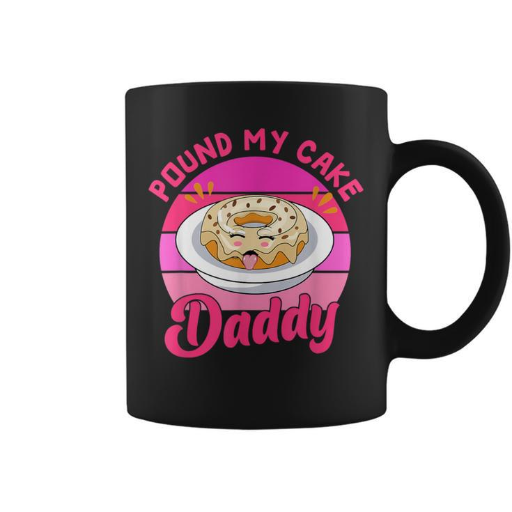 Retro 60S 70S Pound My Cake Daddy Adult Humor Father's Day Coffee Mug