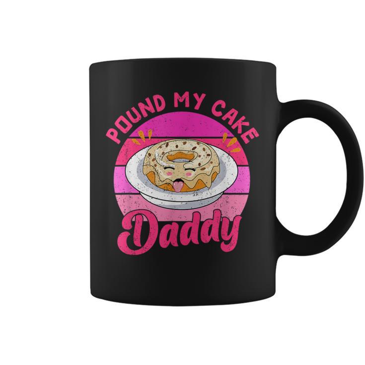 Retro 60S 70S Pound My Cake Daddy Adult Humor Father's Day Coffee Mug