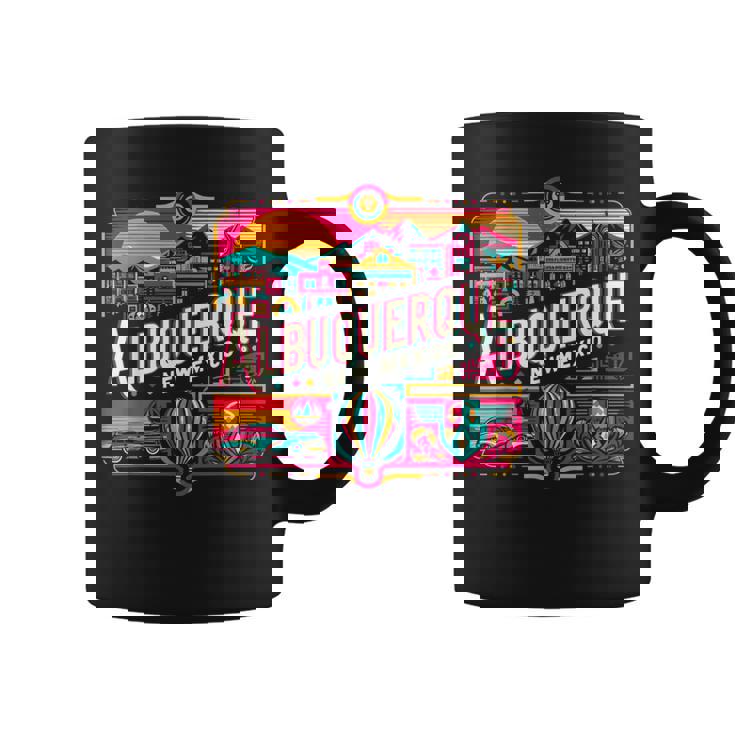 Retro 80S 90S Albuquerque New Mexico Travel Souvenir Coffee Mug