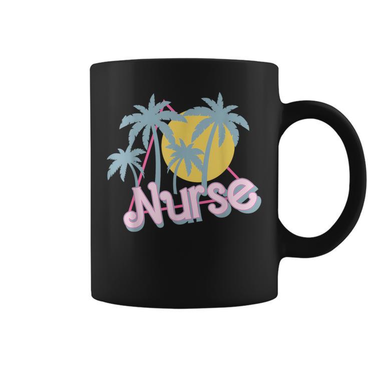 Retro 80S 90S Nurse Life Nursing School Camping Trendy Coffee Mug