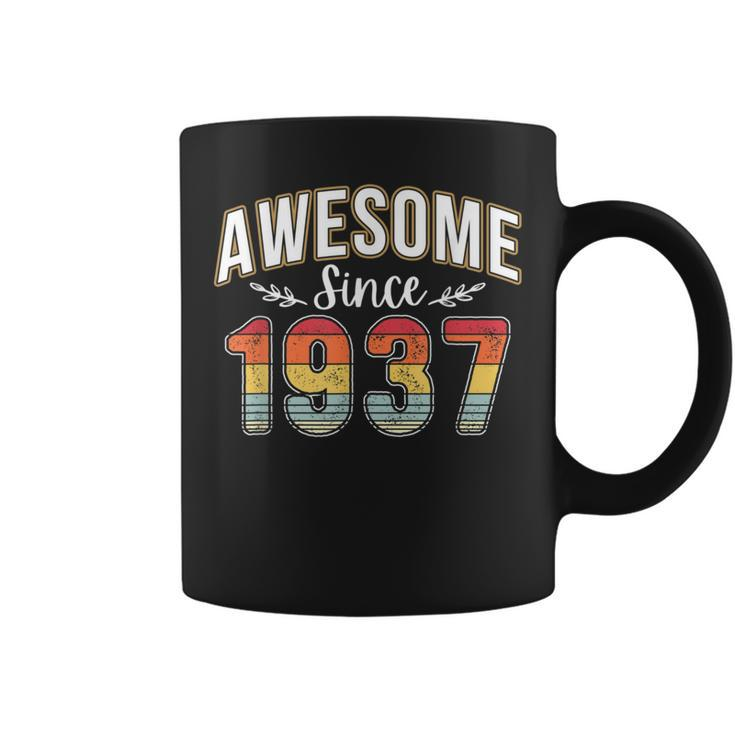Retro 85 Years Old Awesome Since 1937 Vintage 85Th Birthday Coffee Mug
