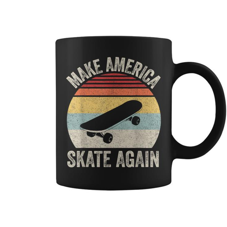Retro Make America Skate Again Skateboard Skateboarding Coffee Mug