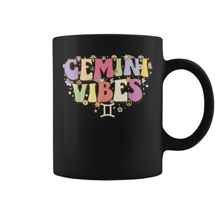 Retro Astrology May June Birthday Zodiac Sign Groovy Gemini Coffee Mug