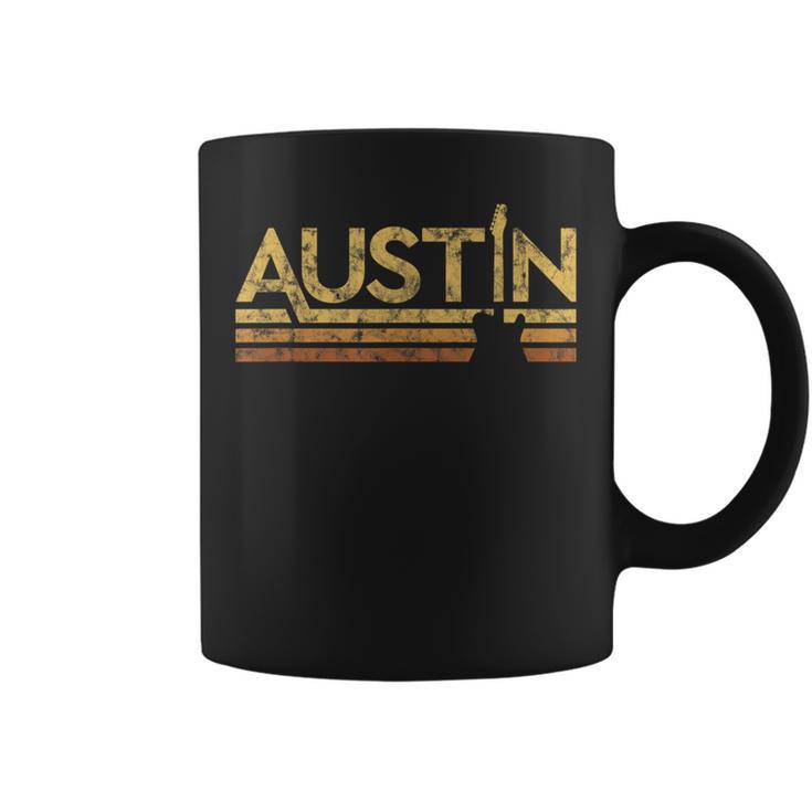 Retro Austin Texas Music Coffee Mug