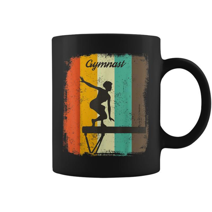 Retro Balance Beam Gymnast For Gymnastics Lovers Coffee Mug
