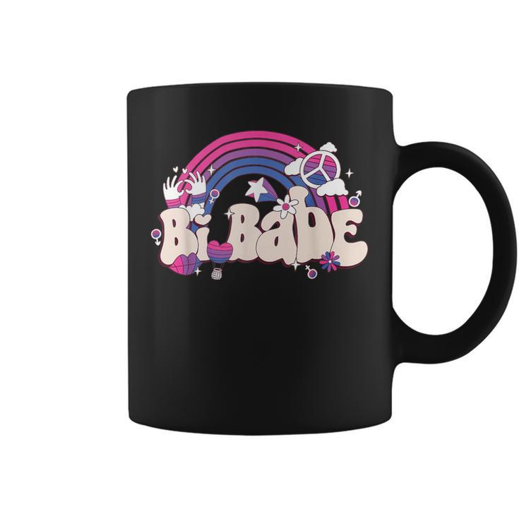 Retro Bi Babe Rainbow Bisexual Pride Flag Lgbt Pride Month Coffee Mug