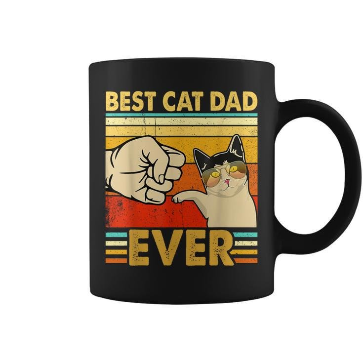 Retro Cat Daddy Kitten Lover Best Cat Dad Ever Father's Day Coffee Mug