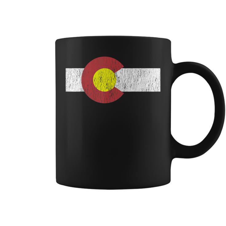 Retro Colorado Flag Vintage Coffee Mug