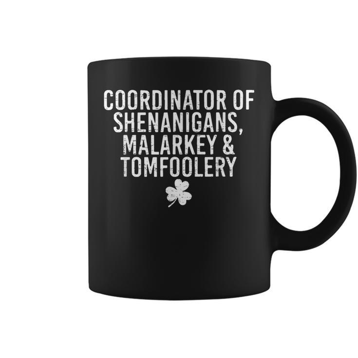 Retro Coordinator Of Shenanigans Malarkey And Tomfoolery Coffee Mug