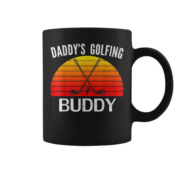 Retro Daddy's Golfing Buddy GolferGolf Dad Coffee Mug