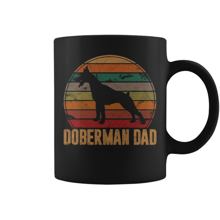Retro Doberman Dad Dog Owner Pet Pinschers Dobie Father Coffee Mug