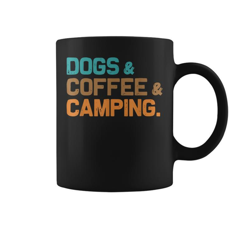 Retro Dogs Coffee Camping Campers Coffee Mug
