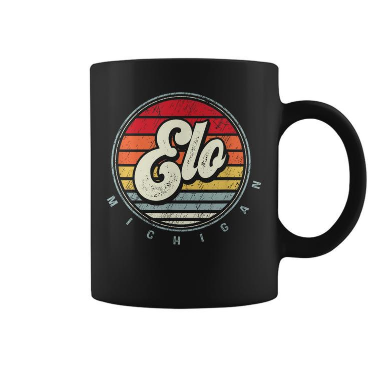Retro Elo Home State Cool 70S Style Sunset Coffee Mug