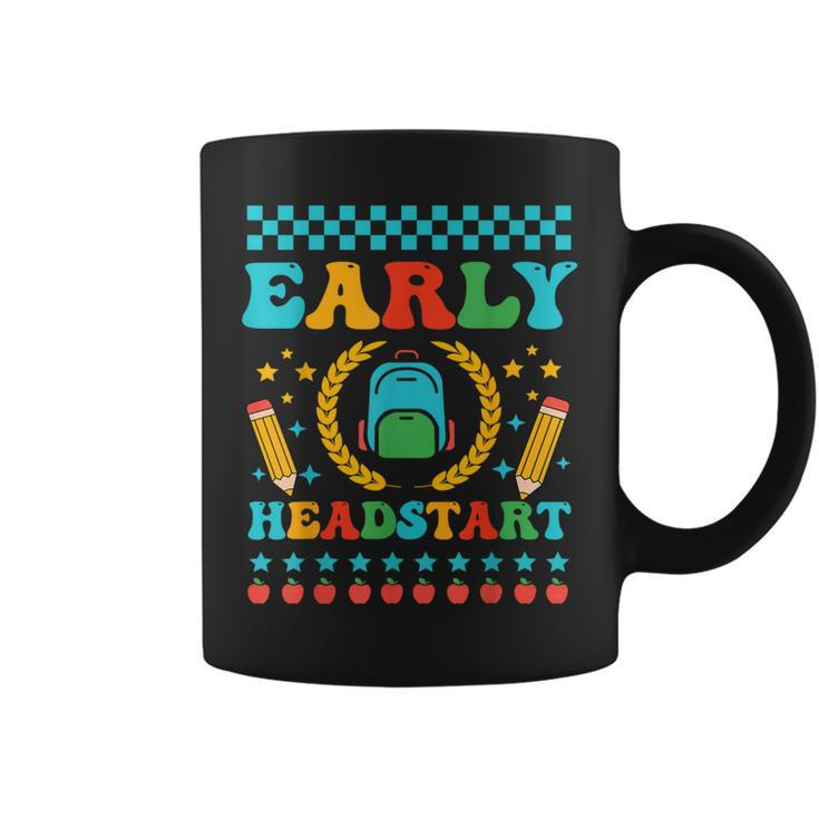 Retro First Day Of School Teacher Student Early Head Start Coffee Mug