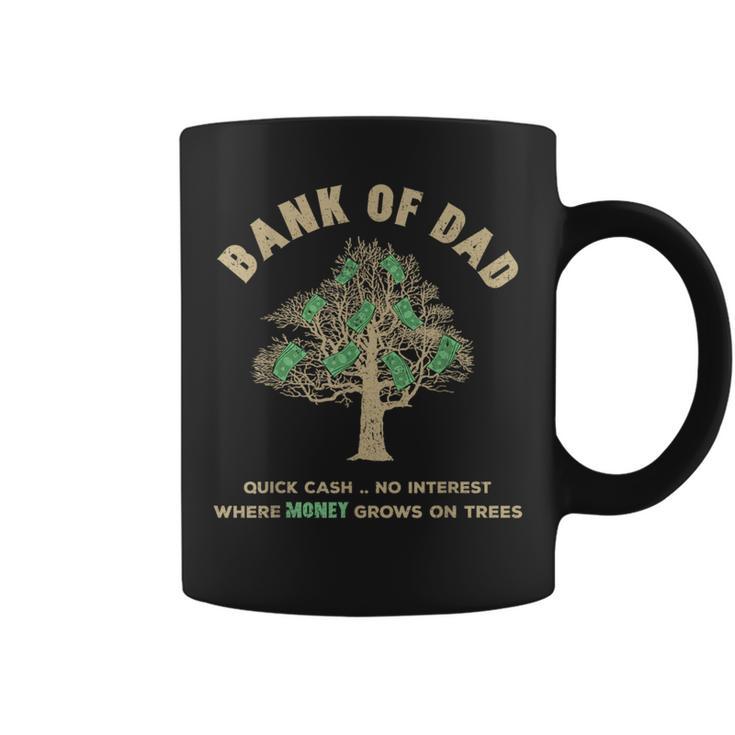 Retro Bank Of Dad Money Grows On Tree Father's Day Coffee Mug