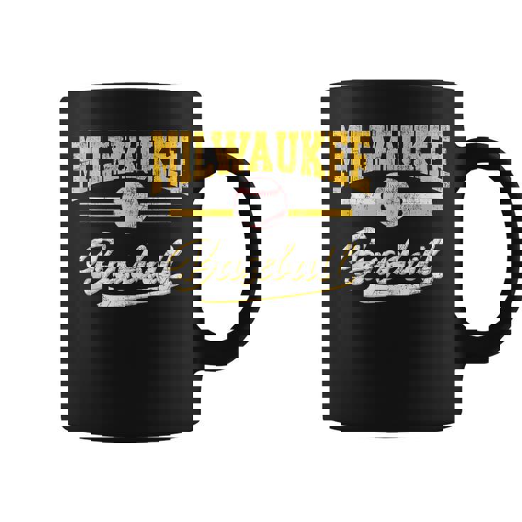 Retro Game Day Vintage Milwaukee Baseball Coffee Mug