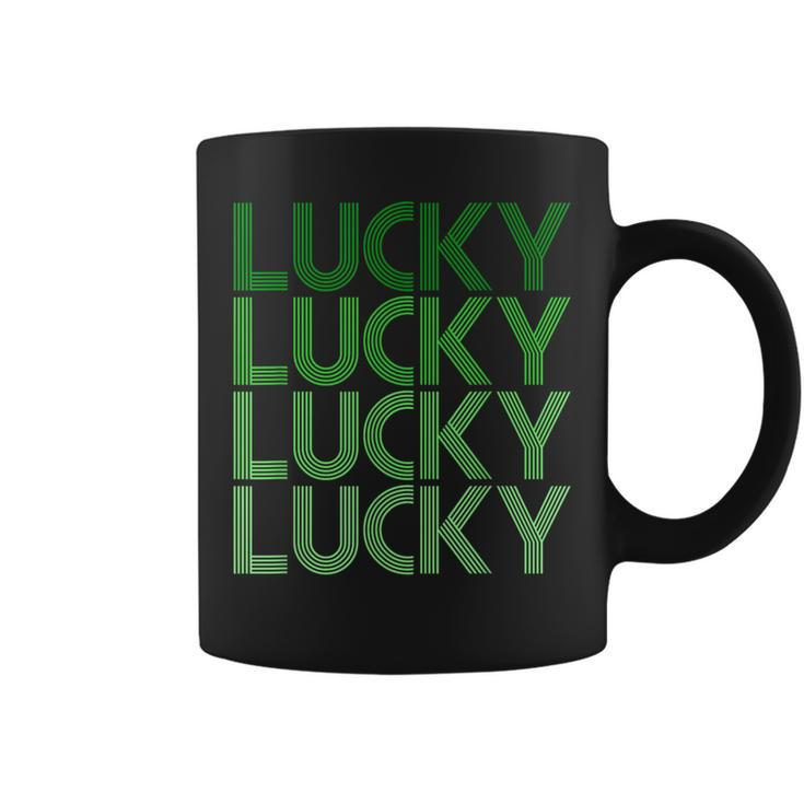 Retro Green Lucky For St Particks Day Coffee Mug