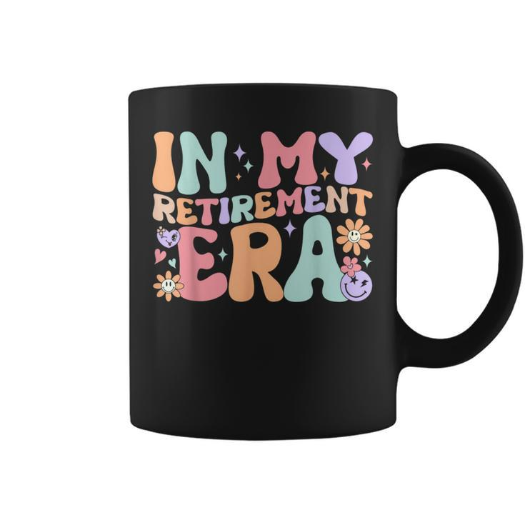 Retro Groovy In My Retirement Era Teacher Retired 2024 Coffee Mug