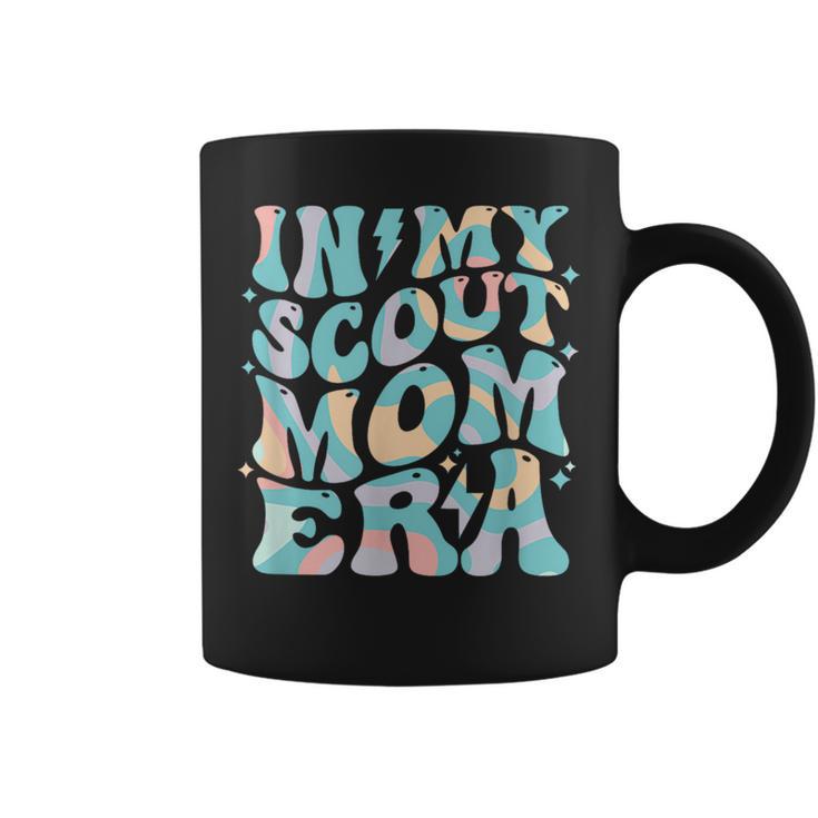 Retro Groovy In My Scout Mom Era Mother's Day Coffee Mug