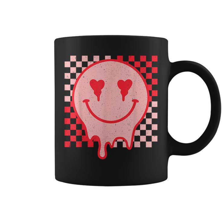 Retro Groovy Valentines Day Hippie Heart Matching Coffee Mug