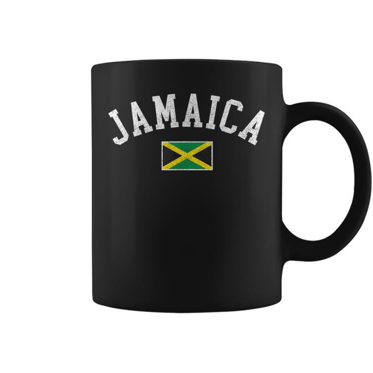 Retro Jamaica Flag Vintage Jamaican Travel Souvenir Boy Girl Coffee Mug